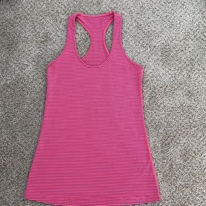 Lululemon pink and blue tank top